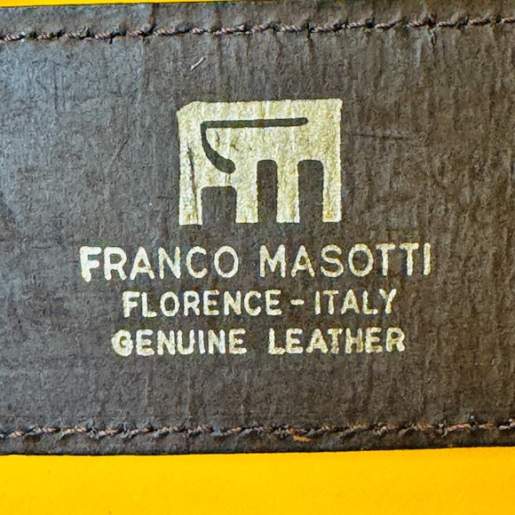 Franco Masotti Brown Leather Belt - Picture 9 of 14